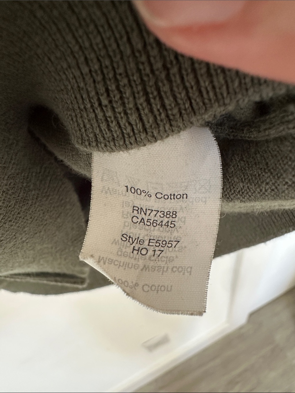 J Crew 100% Cotton Cardigan Olive Green Button-Down Sweater Women’s - Picture 4 of 5